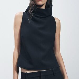High Neck Funnel Neck Top